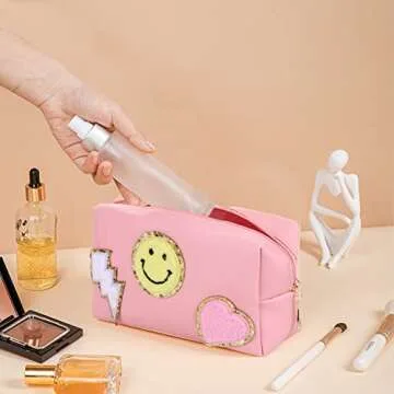 CRUOXIBB Aesthetic Waterproof Makeup Bag for All Ages