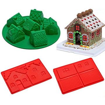 Gingerbread House Kit Silicone Baking Mold for Christmas
