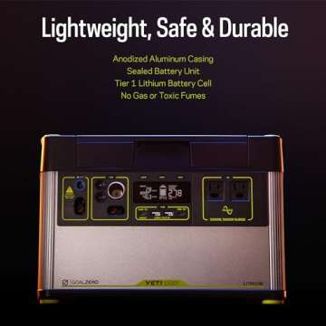 Goal Zero Yeti Portable Power Station - Yeti 1500X w/ 1,516 Watt Hours Battery Capacity, USB Ports &...