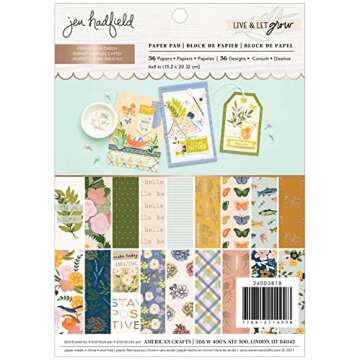 Jen Hadfield Live and Let Grow 6X8 Paper Pad