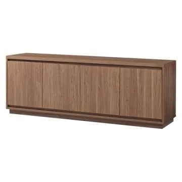 Stylish Henn&Hart Presque TV Stand - Accommodates TVs up to 75"