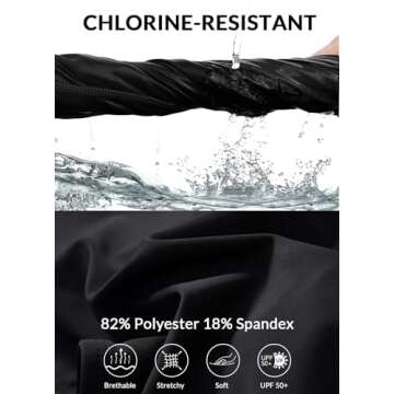 BALEAF Women's Modest Bikini Swim Top Bra Full Coverage Push Up Swimsuit Tops Adjustable Straps Sports Athletic Black S