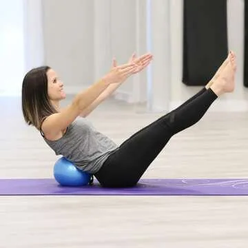 OPTP Franklin Method Air Ball - Inflatable 9 Inch Pilates Ball for Core and Strength Training, Workout Ball for Exercise, Fitness Routines, and Franklin Method Exercises