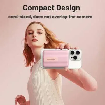 AOGUERBE for Magsafe Battery Pack, 10000mAh Magnetic Power Bank with (22.5W) USB-C Fast Charging, Wireless Mag-Safe Portable Charger with LED Display & Foldable Stand for iPhone 16/15/14/13/12 Series