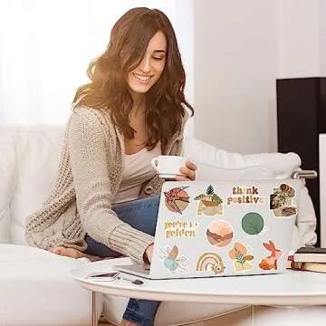 100 Pcs Boho Aesthetic Stickers Minimalist Abstract Line Art Decor for Water Bottle,Laptop,Phone,Skateboard Stickers for Teens Girls Kids and Wome