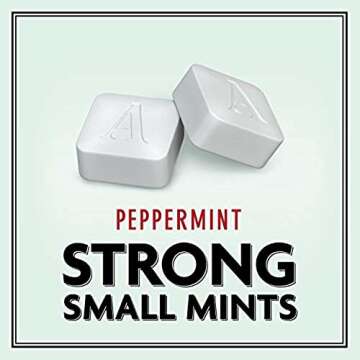 ALTOIDS Smalls Peppermint Breath Mints Sugar Free Hard Candy Bulk, 0.37 oz Tins (Pack of 9)