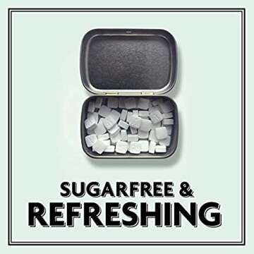 ALTOIDS Smalls Peppermint Breath Mints Sugar Free Hard Candy Bulk, 0.37 oz Tins (Pack of 9)