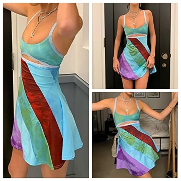 Y2K Sexy Halter Neck Bodycon Mini Dress Summer Party