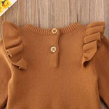 Adorable Newborn Baby Knit Romper Sweater for Winter