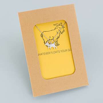 Bestill Goat Necklace Animal Charm Stainless Steel Jewelry Gift for Your Friend Lover Family