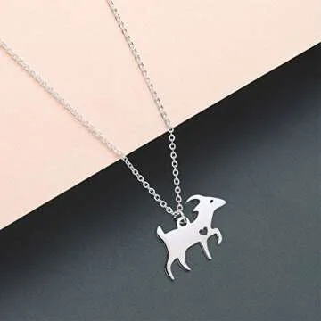 Bestill Goat Necklace Animal Charm Stainless Steel Jewelry Gift for Your Friend Lover Family
