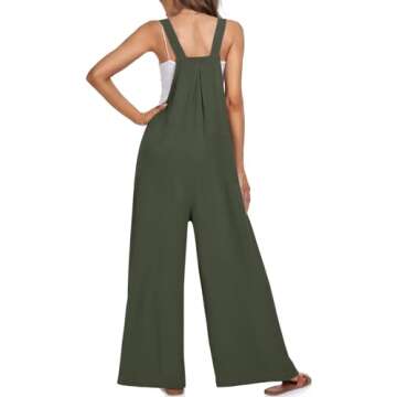 Stylish UEU Women's Casual Beach Jumpsuits with Pockets