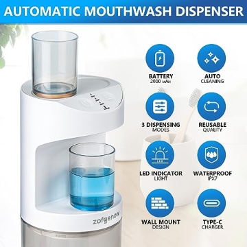 ZOFGENOW Automatic Mouthwash Dispenser for All Ages