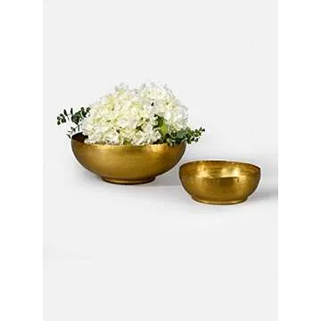 Antique Brass Decorative Bowl - Elegant Home Accent