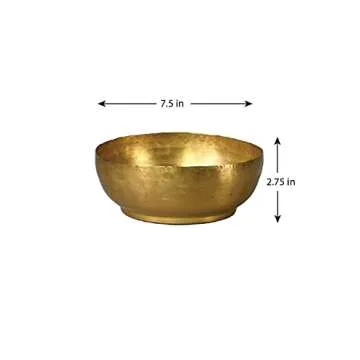 Antique Brass Decorative Bowl - Elegant Home Accent