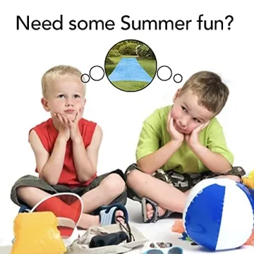 RESILIA Super Slip Lawn Water Slide 30 Feet for Fun