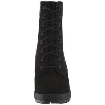 Timberland Women's Camdale 6in Boot Fashion, Black Nubuck, 8.5 M US