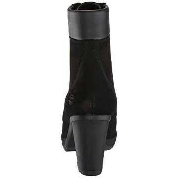 Timberland Women's Camdale 6in Boot Fashion, Black Nubuck, 8.5 M US