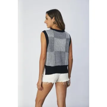 Trendy Women's Sleeveless V Neck Sweater Vest for All Occasions