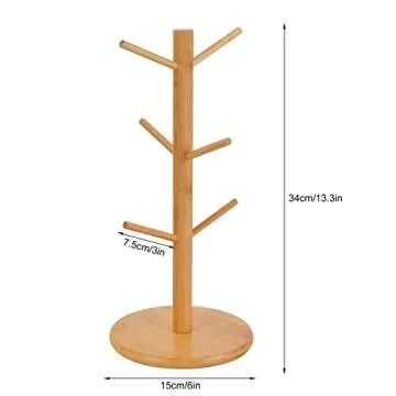 Elegant Petucer Mug Holder Tree for Mugs and Cups
