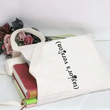 POFULL Music Lover Gift Song Lyrics Gift Singer's Merchandise Music Album Gift For Fan (version tote bag)