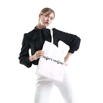 POFULL Music Lover Gift Song Lyrics Gift Singer's Merchandise Music Album Gift For Fan (version tote bag)