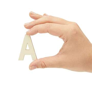Juvale 2-Inch Wooden Alphabet Letters for Creative Crafts