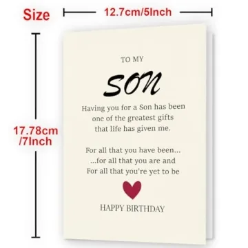Son Birthday Card - Perfect Gift for Special Days