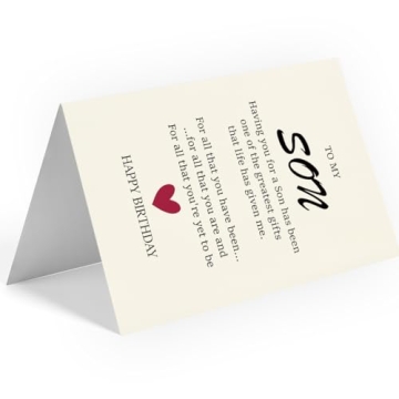 Son Birthday Card - Perfect Gift for Special Days