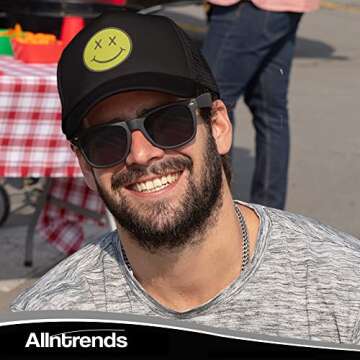 Trendy ALLNTRENDS Adult Trucker Hat with Smile Design