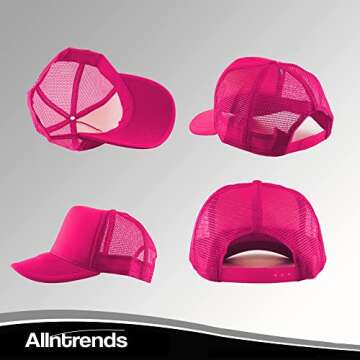 Trendy ALLNTRENDS Adult Trucker Hat with Smile Design