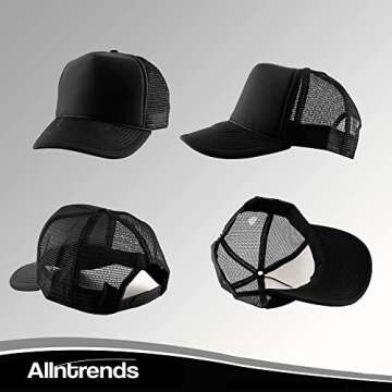 Trendy ALLNTRENDS Adult Trucker Hat with Smile Design