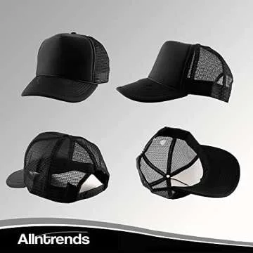 Trendy ALLNTRENDS Adult Trucker Hat with Smile Design