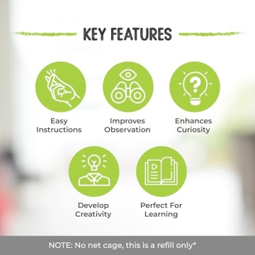 5 Live Caterpillars Refill for Butterfly Habitat Kit