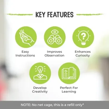 5 Live Caterpillars Refill for Butterfly Habitat Kit