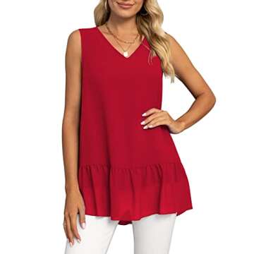 Stylish VIISHOW Women's Summer Chiffon Tank Tops
