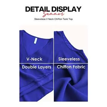 Stylish VIISHOW Women's Summer Chiffon Tank Tops