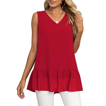 Stylish VIISHOW Women's Summer Chiffon Tank Tops