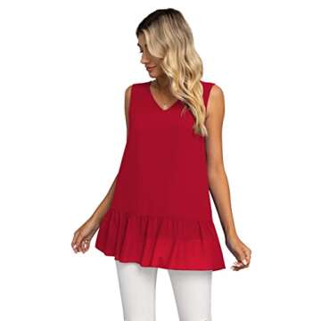 Stylish VIISHOW Women's Summer Chiffon Tank Tops