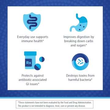 Florastor Probiotics for Digestive and Immune Health, 100 Capsules, Probiotics for Women & Men, Helps Flush Out Bad Bacteria, Boosts The Good with Our Unique Strain Saccharomyces Boulardii