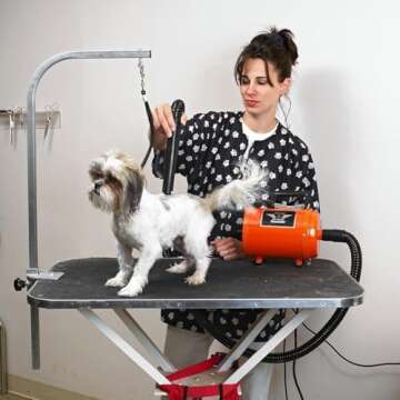 Air Force Commander 2-Speed Dryer 4.0 HP Motor for Efficient Pet Grooming