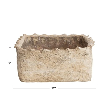 Buy Creative Co-Op Ivory Paper Mache Container