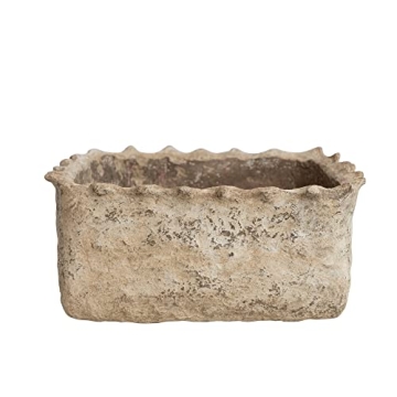 Buy Creative Co-Op Ivory Paper Mache Container