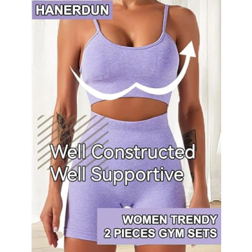 HANERDUN Women's Yoga 2 Piece Outfit - Stylish & Comfy Set