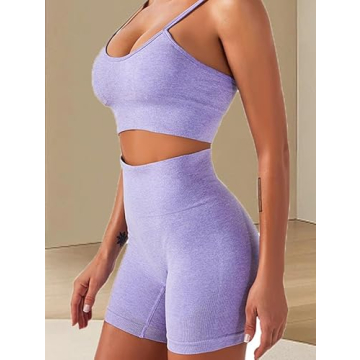 HANERDUN Women's Yoga 2 Piece Outfit - Stylish & Comfy Set