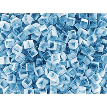 Mix Master Silicone Micro Cube Tray - Micro Mini ⅜ Inch Ice Cube Tray Mold 160 Nugget Cubes - 2 Tray Pack, BPA Free