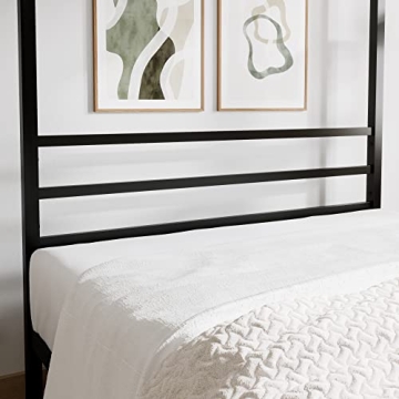 ikalido Queen Size Metal Canopy Bed Frame for Elegant Bedrooms