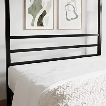 ikalido Queen Size Metal Canopy Bed Frame for Elegant Bedrooms