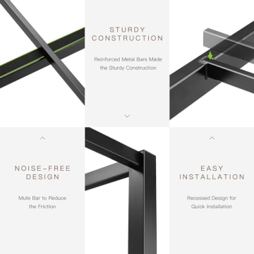 ikalido Queen Size Metal Canopy Bed Frame for Elegant Bedrooms