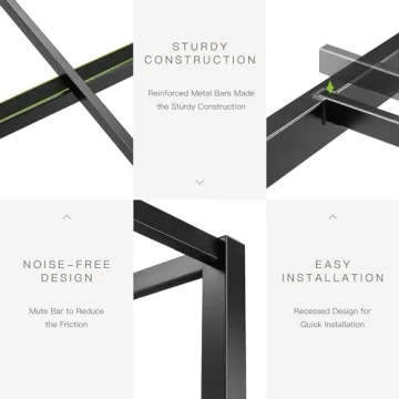 ikalido Queen Size Metal Canopy Bed Frame for Elegant Bedrooms